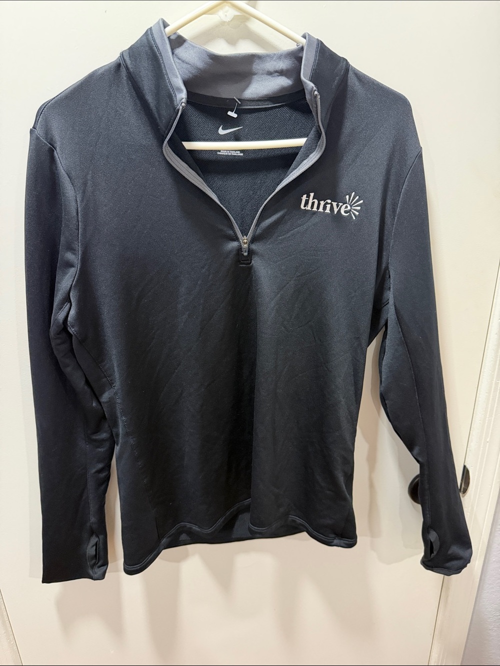 Nike Black Quarter-Zip Thrive Pullover